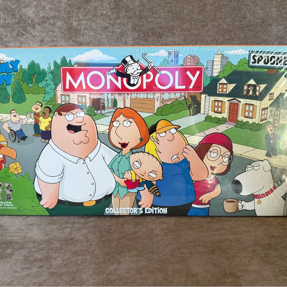 Family Guy Monopoly Board Game Collector's Edition Complete 6 Tokens *Read*